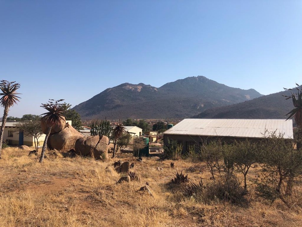 The Lesedi grounds against the Limpopo hills